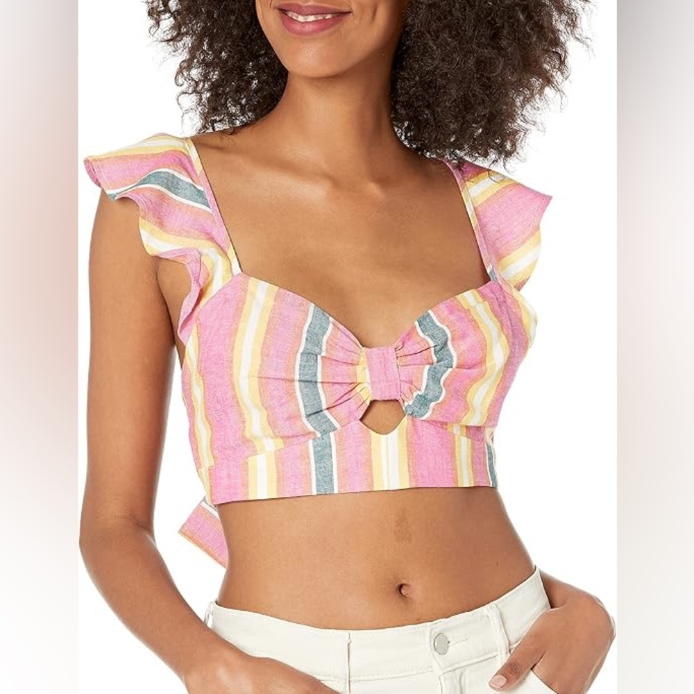 BCBG tie crop top